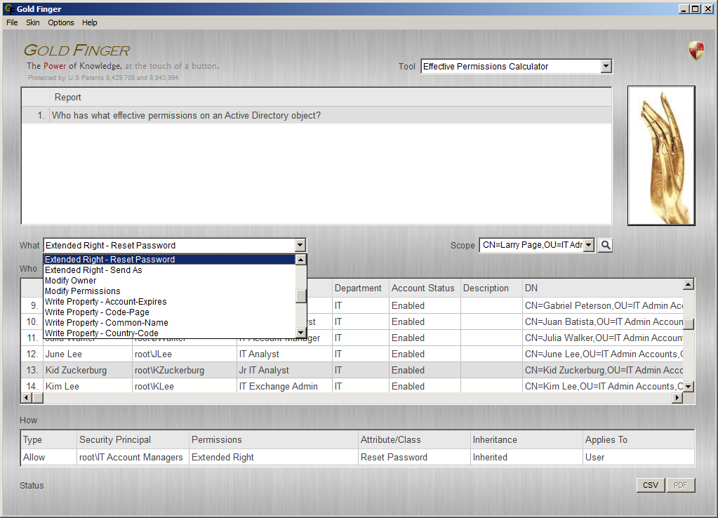 Active Directory Effective Permissions Calculator